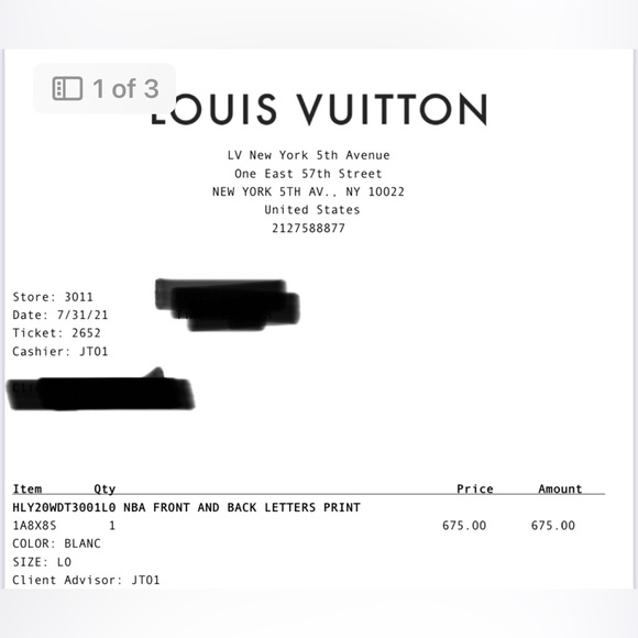 Louis Vuitton x NBA Basketball Short Sleeved T-Shirt - Picture 5 of 5